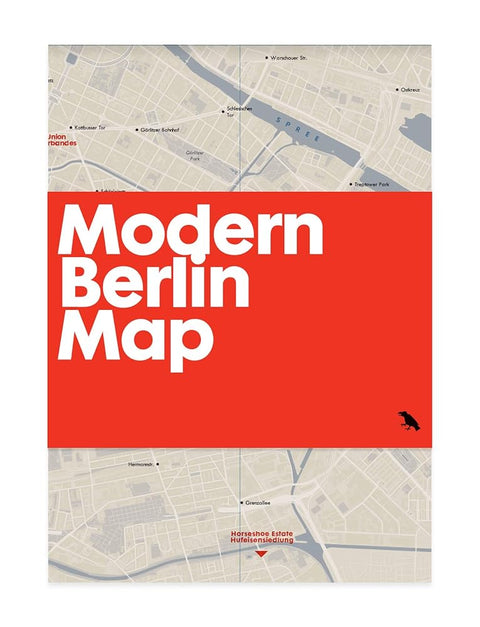 Modern Berlin Map: Guide to 20th Century Architecture in Berlin (Blue Crow Media Architecture Maps) cover image