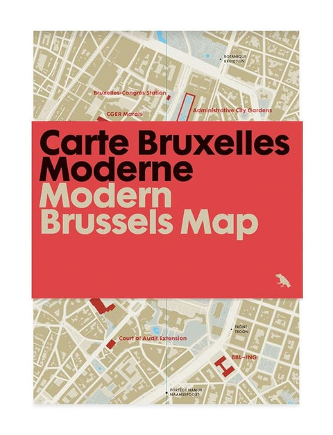 Modern Brussels Map / Carte Bruxelles Moderne: Guide to Modern Architecture in Brussels, Belgium (Blue Crow Media Architecture Maps) cover image