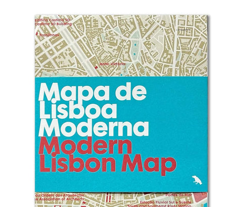 Modern Lisbon Map / Mapa de Lisboa Moderna: Guide to Modern Architecture in Lisbon (Blue Crow Media Architecture Maps) cover image