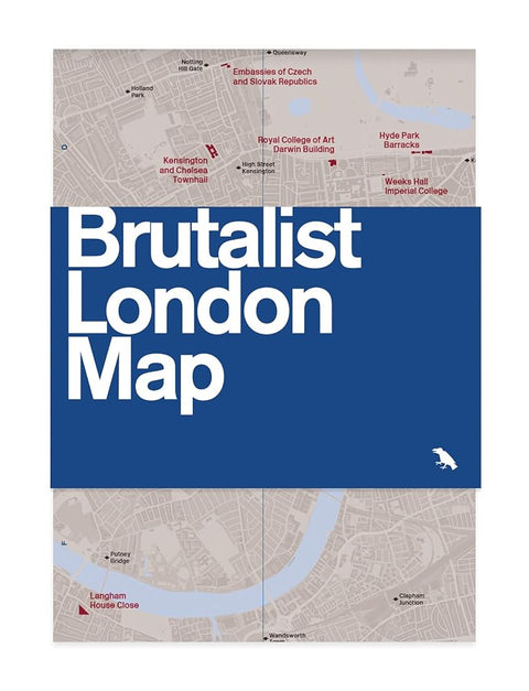 Brutalist London Map (Blue Crow Media Architecture Maps) cover image