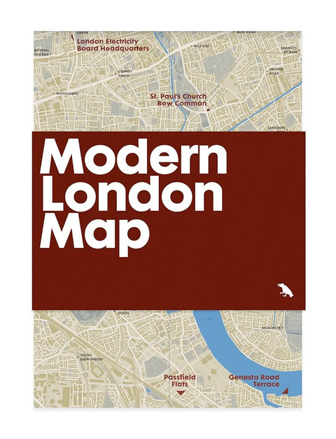 Modern London Map: Guide to Modern Architecture in London (Blue Crow Media Architecture Maps) cover image