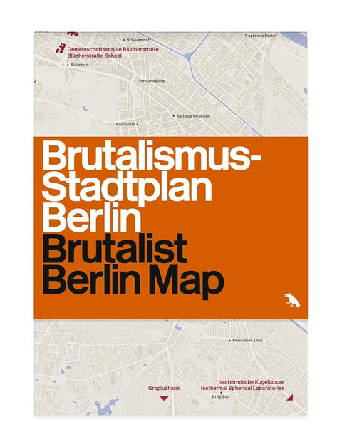 Brutalist Berlin Map (Blue Crow Media Architecture Maps) cover image