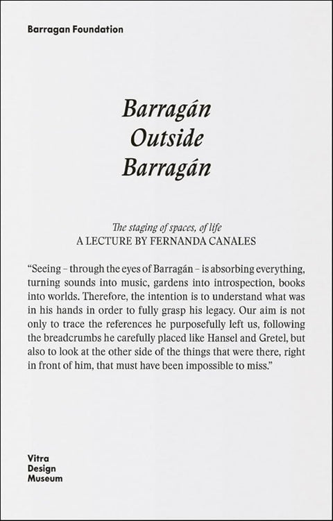Barragán outside Barragán: A journey through books, trips, exhibitions and friends cover image