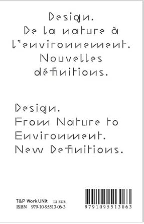 Design, de la nature à l'environnement, nouvelles définitions cover image