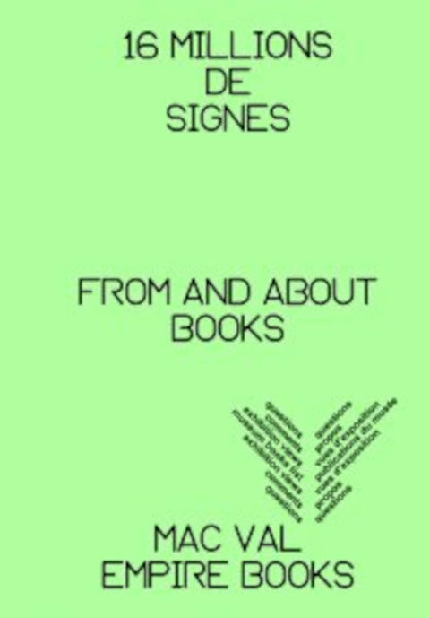 16 millions de signes: From and about books cover image