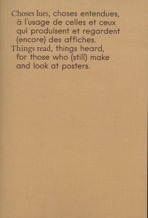 Choses lues, choses entendues, à l'usage de celles et ceux qui produisent et regardent (encore) des cover image