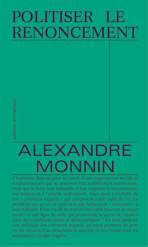 Politiser le renoncement cover image