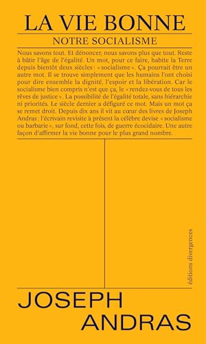 La vie bonne: Notre socialisme cover image