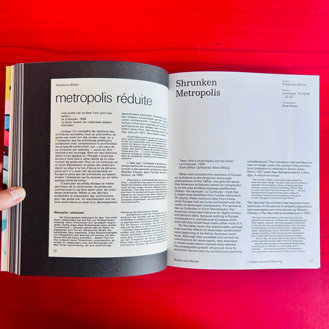 archithese reader: Critical Positions in Search of Postmodernity, 1971–1976, Gabrielle Schaad, Torsten Lange, Irina Davidovici, Samia Henni, Marie Theres Stauffer, Stanislaus von Moos