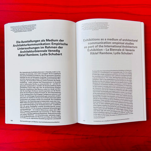 Beyond the Biennale / Discourses on the International Architecture Exhibition in Venice