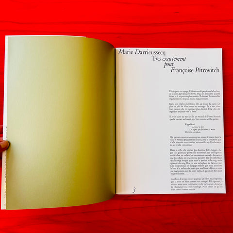 Très exactement / Marie Darrieussecq x Françoise Pétrovitch