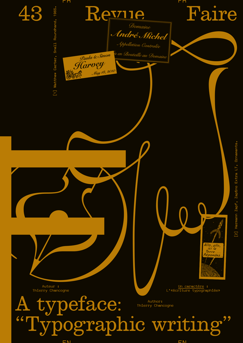 Revue Faire n°43, A typeface: Typographic writing