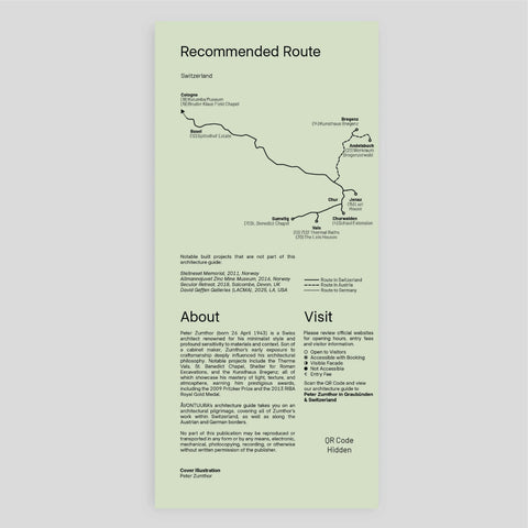 Peter Zumthor in Graubünden & Switzerland / Architect Map