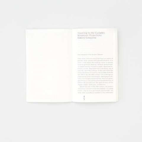 THE ARCHITECT IS ABSENT: Approaching the Cycladic Holiday House, Hülya Ertas, Mâkhi Xenakis, Sharon Kanach, David Bergé, Dimitra Kondylatou, Sven Sterken