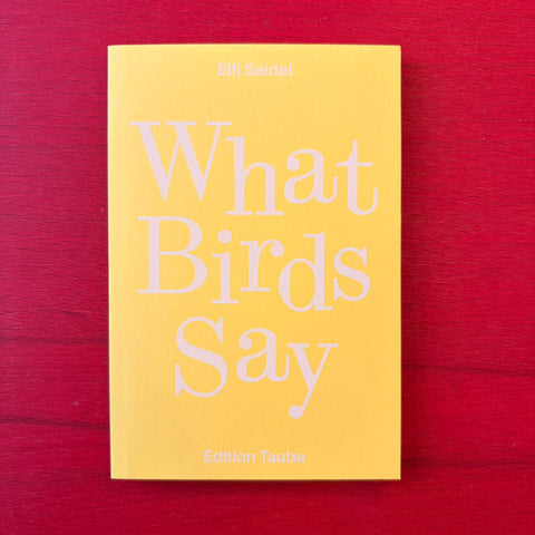 What Birds Say / Elfi Seidel