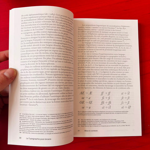 La typographie post-binaire: Au-delà de l'écriture inclusive / Camille Circlude
