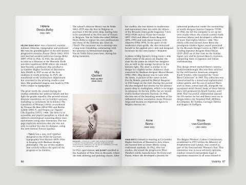 Untold Stories. Designers femmes en Belgique / Katarina Serulus, Marjan Sterckx, Javier Gimeno-Martinez, Blurbs